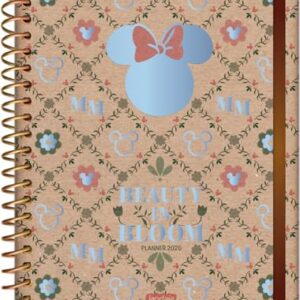 Jandaia - Planner Espiral 175X242mm CD 160Pgs Mickey e Minnie Arts Kraft Beauty 2026 FSC (CDs)