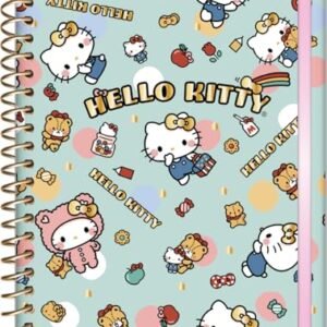 Jandaia - Planner Espiral 175X242mm CD 160Pgs Hello Kitty Ursinhos e Doces 2026 FSC