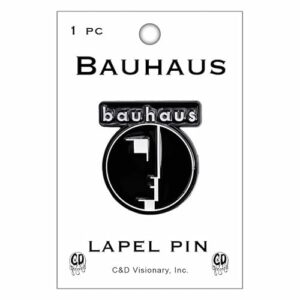 Broche de lapela de metal com logotipo Bauhaus (CDs)