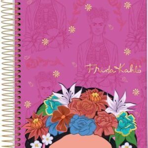 Jandaia - Caderno Espiral Universitário CD 1 Matéria 80 Fls Frida Kahlo Fundo Magenta FSC (CDs)