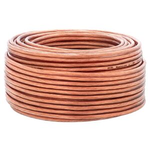 DCSk 30 m - 2 x 4 mm² Cabo de caixa transparente - Cabo de cobre OFC para HiFi/Áudio - 99,99% Cabo de caixa de cobre com isolamento (Equipamentos)