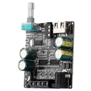 Hztyyier Placa Amplificadora Estéreo 5.0 Com Decodificação de MP3, Ajuste de Tom de Canal Duplo para Sistemas de áudio Domésticos, Amplificador Digital XY C100L para Projetos DIY (Equipamentos)