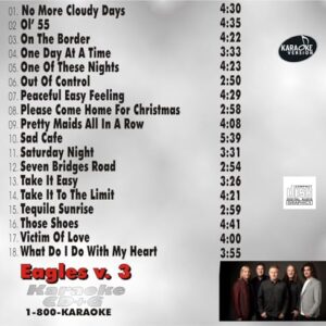 Eagles Karaoke 18 Song v. 3 CD+G Don Henley Glenn Frey Joe Walsh - Eagles (CDs)