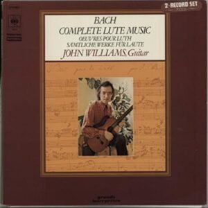 BACH COMPLETE LUTE MUSIC VINYL LP JOHN WILLIAMS 1975 (Discos de Vinil)