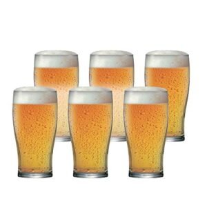 Ruvolo, Jogo de Copo de Cerveja Pint, Copo de Vidro 6 pcs, 590ml (Cervejas)