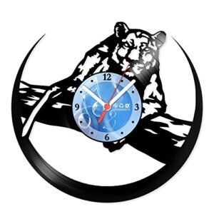 Relógio De Parede Disco Vinil Animais - Leoa ao Luar - VAN-182 (Discos de Vinil)
