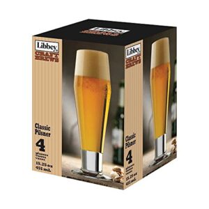Set 4 Copos Classic Pilsner Craft Brew Libbey Usa 451 Ml (Cervejas)
