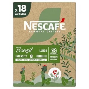 Café em Cápsula Nescafé Farmers Origins Brazil - compatível máquina Nespresso, 18 cápsulas 44g (Café)