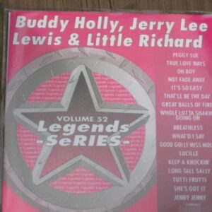LEGENDS Karaoke CDG Vol.52 BUDDY HOLLY, JERRY LEE LEWIS and LITTLE RICHARD (CDs)