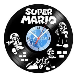 Relógio De Parede Disco Vinil Jogos e Games - Super Mário Kart - VJG-076 (Discos de Vinil)