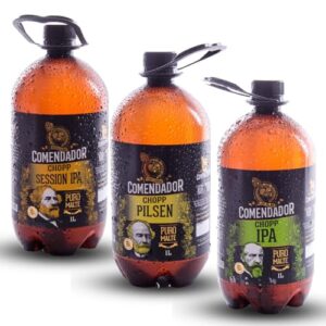 Kit Chopp Comendador Pilsen, Session Ipa e Ipa (3un) (Cervejas)