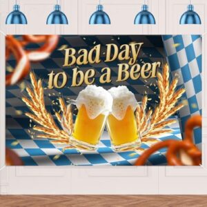 Banner Bad Day to be a Beer Tema Cerveja Decoração de Festa Oktoberfest Decoração de Festa Adereços de Estúdio Fotográfico Suprimentos (Cervejas)