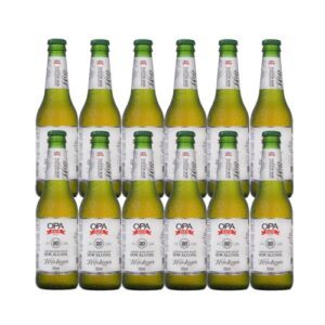 Pack 12 unidades Cerveja Puro Malte Hop Lager Sem Álcool 355ml Opa Bier (Cervejas)