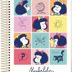 Jandaia - Caderno Espiral Universitário CD 1 Matéria 80 Fls Mafalda Quadrinhos FSC (CDs)