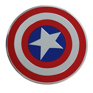 Adesivo de metal C&D Visionary Marvel Comics Retro Captain America Shield B, 8 cm (CDs)