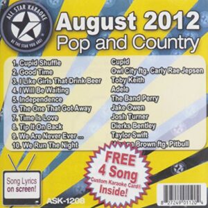 All Star Karaoke August 2012 Pop and Country Hits (ASK-1208) - Cupid (CDs)