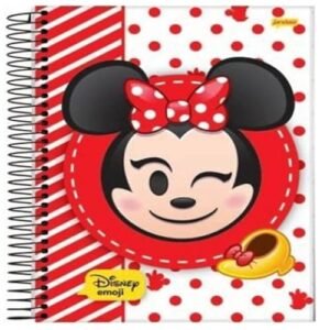 CADERNO ESPIRAL UNIV CD 1X1 80FLS DISNEY EMOJI FSC - JANDAIA - 69381-24 - JANDAIA (CDs)