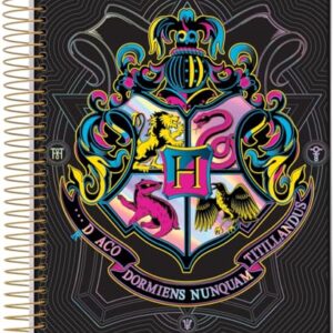 Caderno Espiral Univ CD 1 Matéria 96Fls Harry Potter Dormiens Nunquam FSC - Jandaia (CDs)