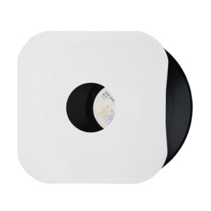 Capas internas de papel para disco de vinil de 30,5 cm - Capas de proteção de papel kraft branco antiestático para vinil de disco LP de 30 cm 33 RPM - pacote com 10 (Discos de Vinil)