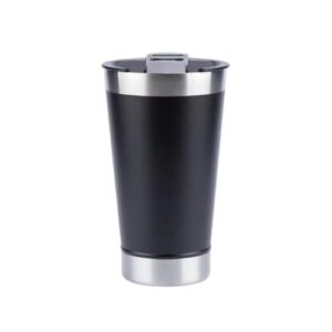 Copo Térmico Cerveja Chopp Inox Com Tampa Abridor 480ml - XTUNED (Preto) (Cervejas)