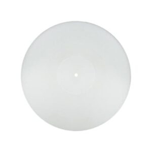 NonMiFyR Tapete Antiderrapante para Toca-discos de 12" Que Ajuda a Reduzir O Ruído E a Almofada Antiestática para Fonógrafos para Toca-discos de, Branco (Equipamentos)