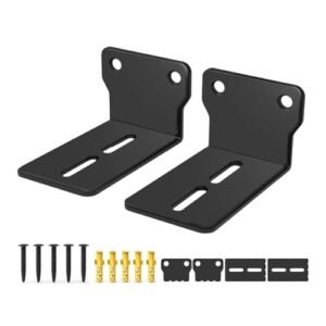 BaotyJie Suportes de parede para alto-falantes, suportes, componentes de durabilidade, prateleiras de suporte, suportes para alto-falantes de som surround, (Equipamentos)