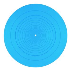 Tapete de prato para toca-discos, tapete giratório de silicone de 30 cm de diâmetro, antiestático, antiderrapante, toca-discos, tapete LP para acessórios de substituição de tapete de disco de vinil (Equipamentos)