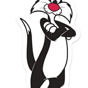 Paper House Productions Adesivo de vinil Looney Tunes Sylvester The Cat com corte de matriz de 9,36 cm (Discos de Vinil)