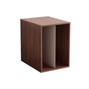 VHDY85KA Organizador de discos de vinil de mesa para casa, suporte de caixa de livros, álbuns de CD de madeira (Equipamentos)