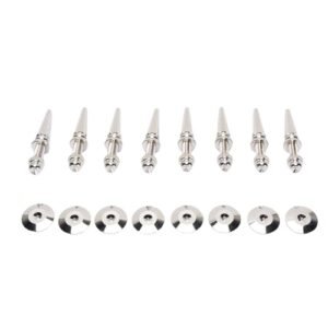 Jiawu Picos de Isolamento à Prova de Choque de Cobre Ajustáveis, Design Elegante, 8 Peças para Amplificador de Subwoofer, Gravador de Mesa Giratória (Equipamentos)