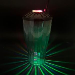 Kit 2 Copos com LED RGB 600ml | Efeito Raio | Exclusivo | Tampa Iluminada(FUMÊ) (Cervejas)