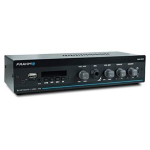 Amplificador Receiver 40W RMS Som Ambiente Frahm SLIM 1000 G5 RCA, USB, Bluetooth, Classe AB, Fonte Chaveada - 32101 (Equipamentos)