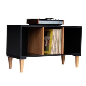 Serena Estantes Rack Para Vinil e Toca Discos PENY - 2 Prateleiras - Art Deco - MDF 18mm - Enviado Montado (Equipamentos)