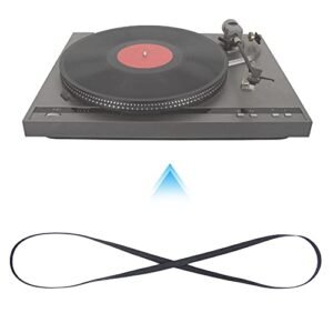 Generic Substituição Durável da Correia do Toca-discos de Borracha para Fonógrafo, Gramofone para Amantes da Música Preto 2 Comprimentos (Circunferência 1L11 270mm) (Equipamentos)