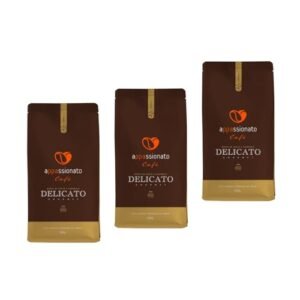 Kit 3 Café Gourmet Torrado em Grãos Delicato Notas de Avelã e Caramelo 250g - Appassionato (Café)