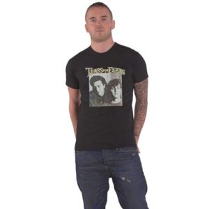 Camiseta Tears For Fears Throwback Foto Nova Oficial Unissex Preta, Preto, G (CDs)