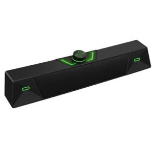 Soundbar Caixa de Som Gamer Compacta 7W RMS, Iluminação LED, USB 5V, Controle de Volume, Ideal para PC, Notebook e Smart TV Com Entrada P2 3,5mm (Equipamentos)