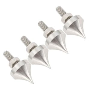 Jopwkuin Pés de Alto-falante de Aço Inoxidável à Prova de Choque de Alta Fidelidade para Amplificador Cd Dvd Player 4 Peças para Quadros de Alto-falante de Alta Fidelidade (M10) (Equipamentos)