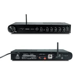 Amplificador de Som Profissional Slim 3800 HDMI APP Bivolt Bluetooth USB Rádio FM Entrada Microfone Frahm - 32168 (Equipamentos)