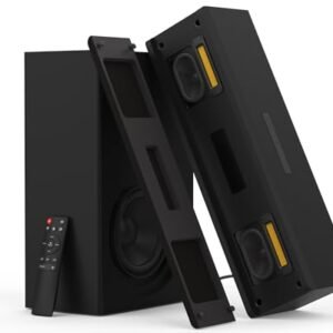 TECHFROG Barra de som para TV com subwoofer - Tweeter, HDMI ARC - Bluetooth - Ótico - Conexão AUX - RCA, controle remoto, aproveite a experiência audiovisual de cinema privado em sua sala de estar (Equipamentos)