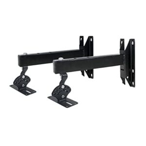 pcagfaajmh Suporte de parede para alto-falante engrossado estendido, ângulo giratório, ajustável, inclinação, suporte de montagem para alto-falante, sistema de som surround doméstico, suporte de (Equipamentos)