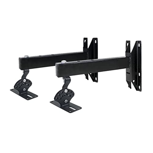 pcagfaajmh Suporte de parede para alto-falante engrossado estendido, ângulo giratório, ajustável, inclinação, suporte de montagem para alto-falante, sistema de som surround doméstico, suporte de (Equipamentos)