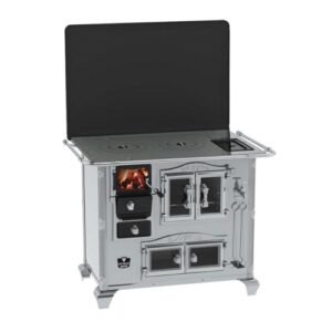 Fogão a Lenha N 2 Gab Imperador Vitreo Inox com Tampa Saida Direita (CDs)