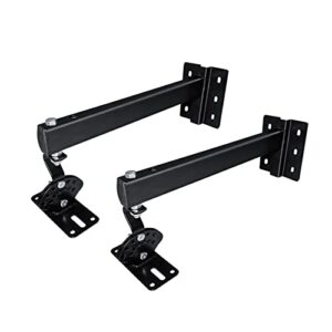 pcagfaajmh Suporte de parede para alto-falante engrossado estendido, ângulo giratório, ajustável, inclinação, suporte de montagem para alto-falante, sistema de som surround doméstico, suporte de (Equipamentos)