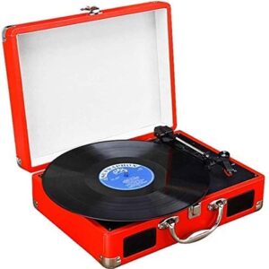 UWEREBFM KOSHSH — Gira-discos de vinil Hi-Fi e Home 3 velocidades vintage com alto-falante estéreo portátil acionado por correia (Equipamentos)