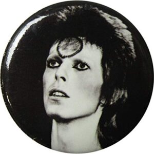David Bowie - Ziggy Stardust - Botão redondo de 3 cm, Vermelho, 1.5" Round (CDs)