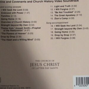 Doctrine and Covenants and Church History Video Soundtrack - Various Artists (CDs)