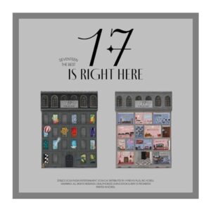 Seventeen 17 is Right HERE Best Album CD+Folded Poster on Pack+Outbox+Photobook+Archiving Book+Lyric Book+Team photobook+Photocard+Tracking Sealed SVT (Hear Version) (CDs)