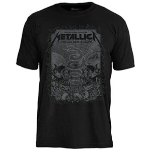 Camiseta Metallica Black Album Event Poster Cor:Preto;Tamanho:G (CDs)