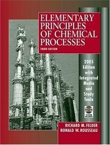 Elementary Principles of Chemical Process with Cd by Richard M. Felder (2005-07-31) - Richard M. Felder (CDs)